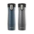 Contigo® AUTOSEAL® West Loop Vacuum-Insulated Stainless Steel Travel Mug with Easy-Clean Lid, 20 oz, 2-Pack ✔