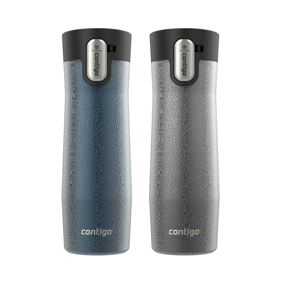 Contigo® AUTOSEAL® West Loop Vacuum-Insulated Stainless Steel Travel Mug with Easy-Clean Lid, 20 oz, 2-Pack ✔
