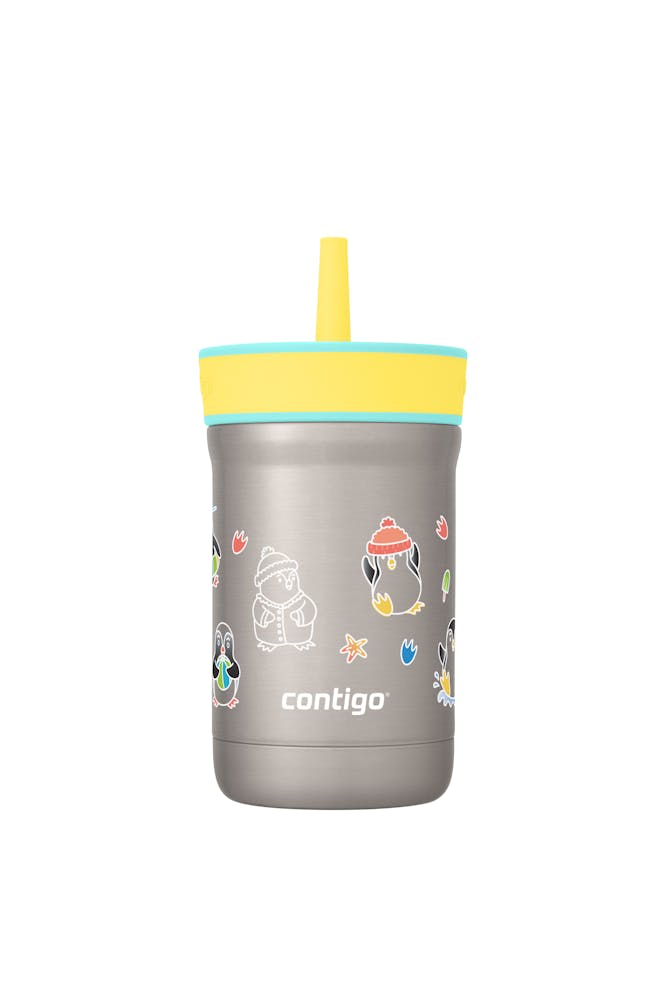 Contigo® Kids Leighton Spill-Proof Stainless Steel Tumbler with Straw, 12oz ·B