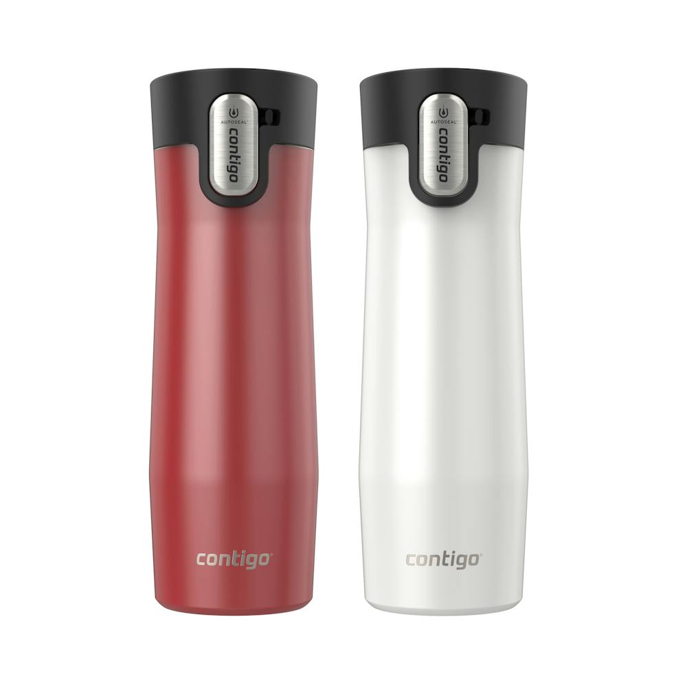 Contigo® AUTOSEAL® West Loop Vacuum-Insulated Stainless Steel Travel Mug with Easy-Clean Lid, 20 oz, 2-Pack ·B