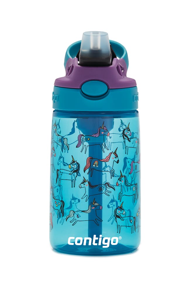 Contigo® Kids Straw Water Bottle with AUTOSPOUT® Lid, 14oz ·A